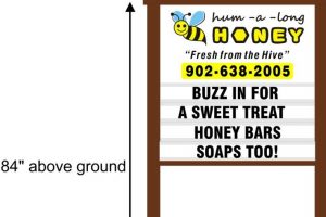 Hum-a-long Honey sign mock up